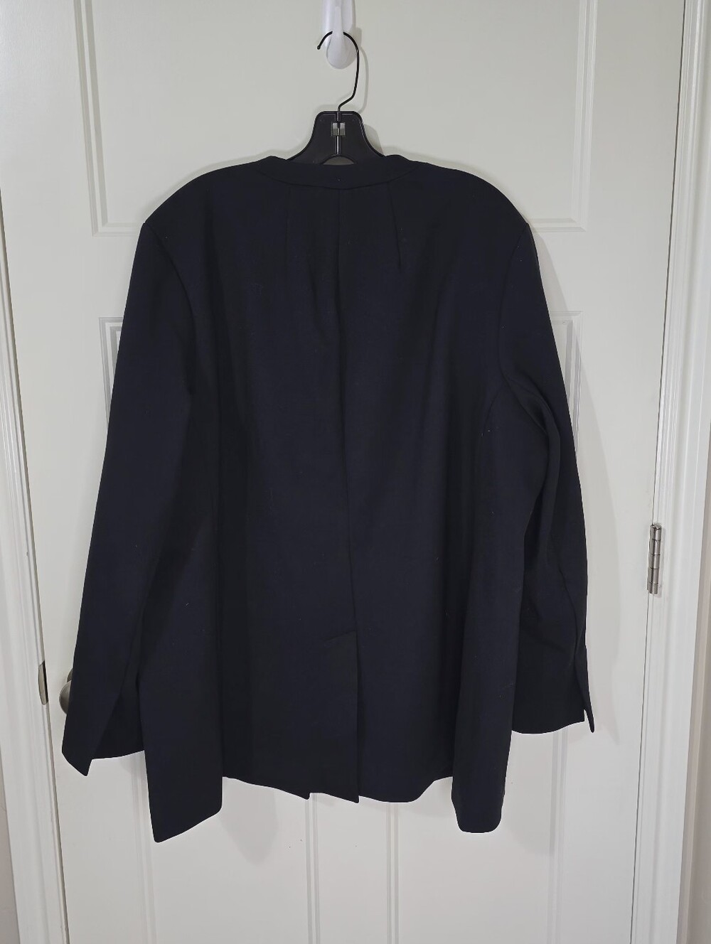 Spanx Perfect Collarless Blazer Black Ponte Knit Women's 1X Career Office Jacket - Picture 5 of 12
